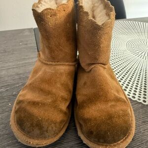 UGG Chestnut Suede Boots-Kids Size 11